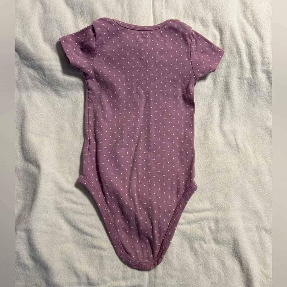 Carter's Lavender Polka‎ Dot Bodysuit